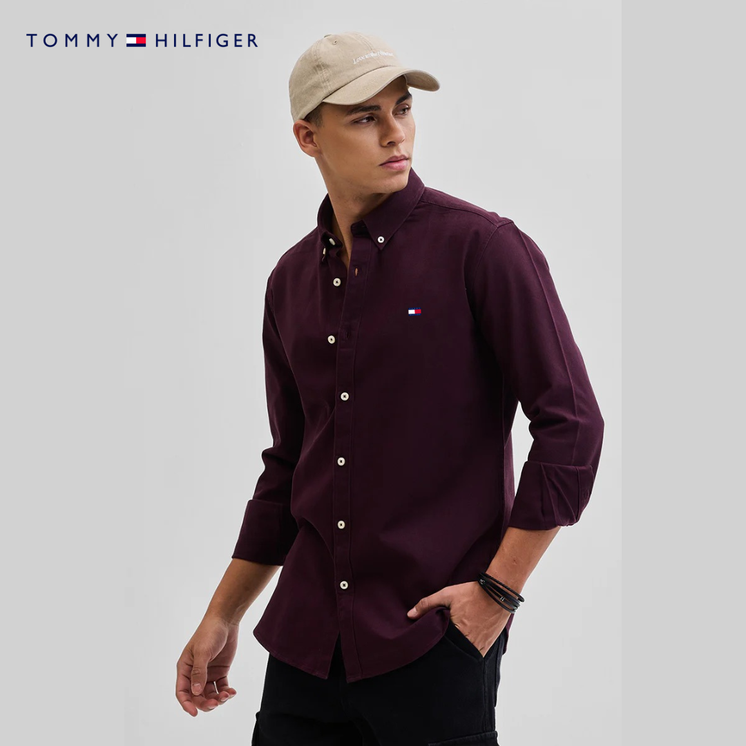 Men’s Slim Fit Button-Up Shirt – Elegant Long Sleeve Casual Shirt