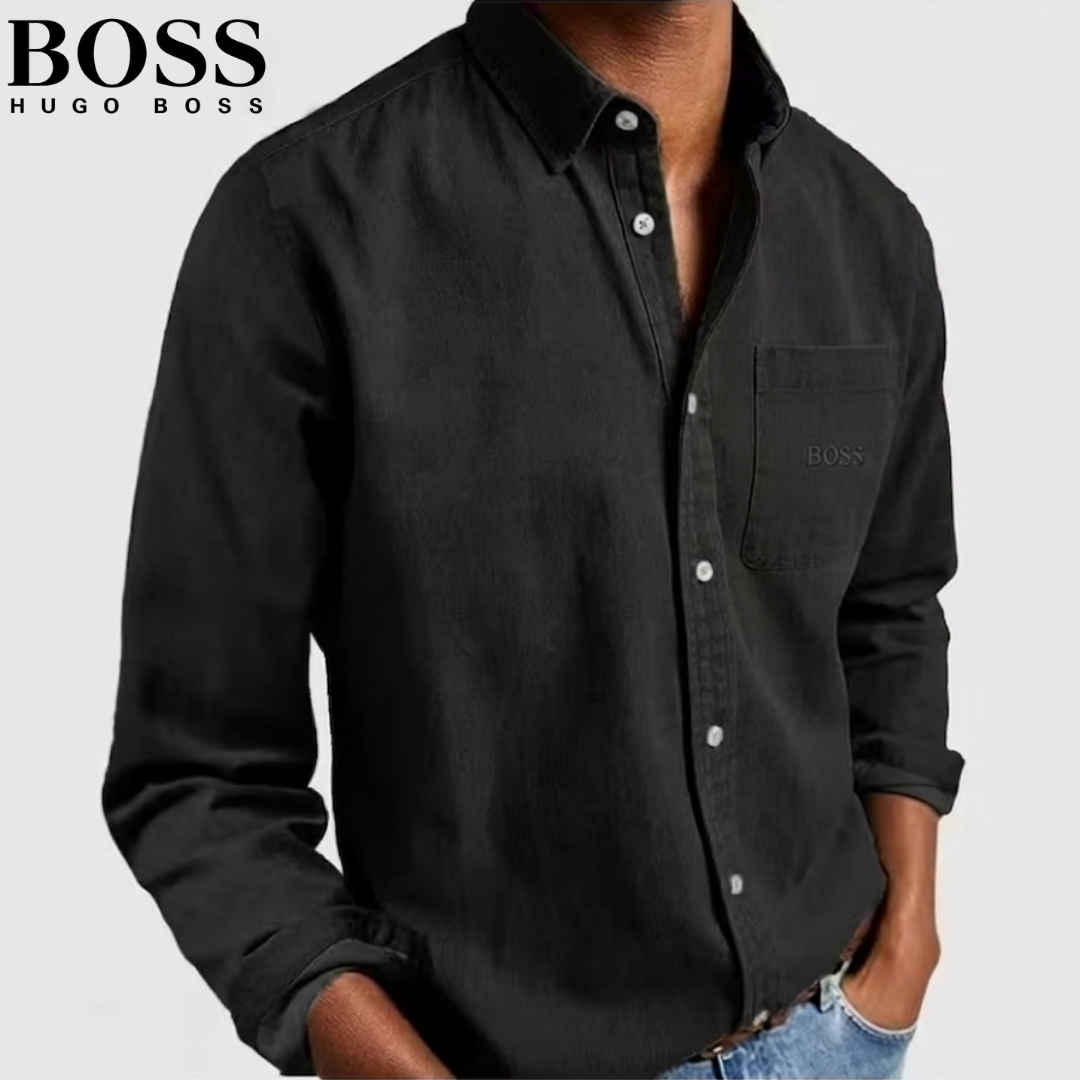 Boss Men’s Premium Casual Linen Shirt