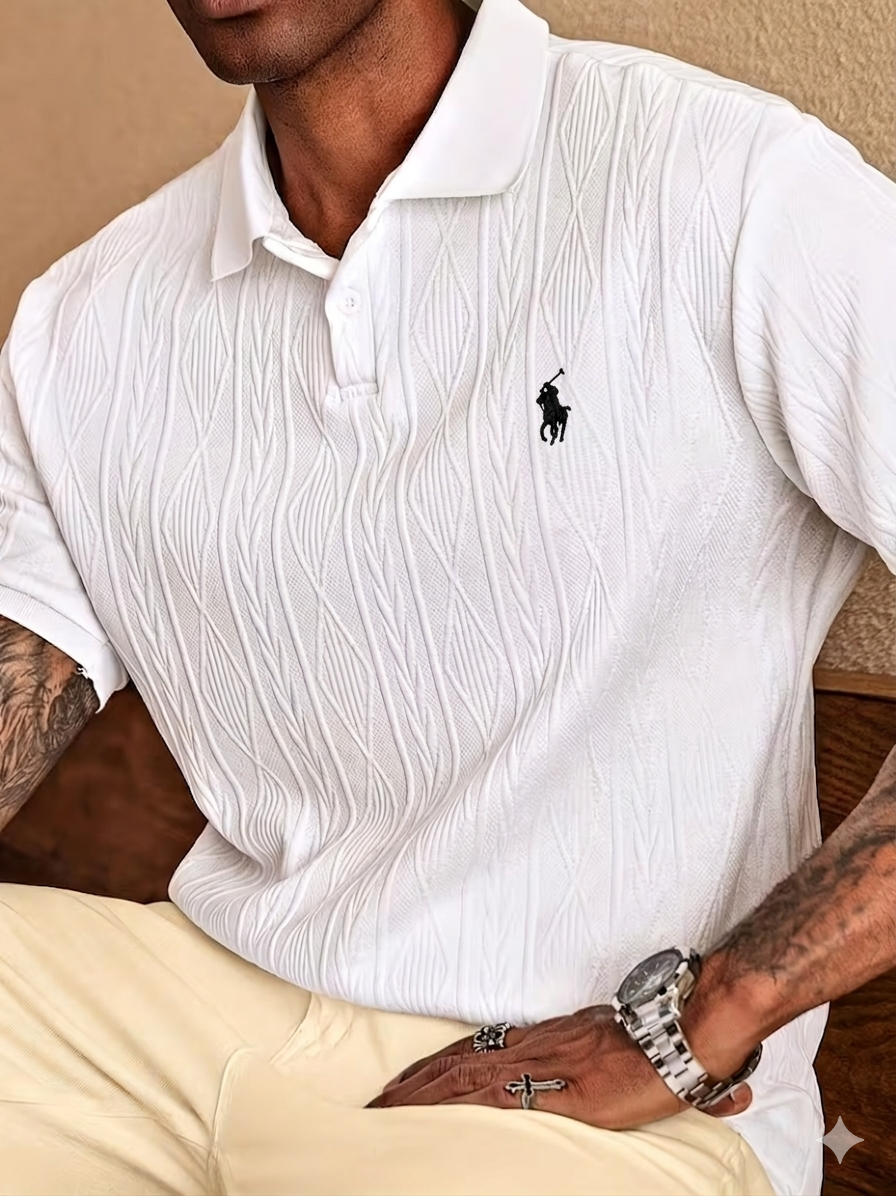 Men’s Premium Textured Polo Shirt
