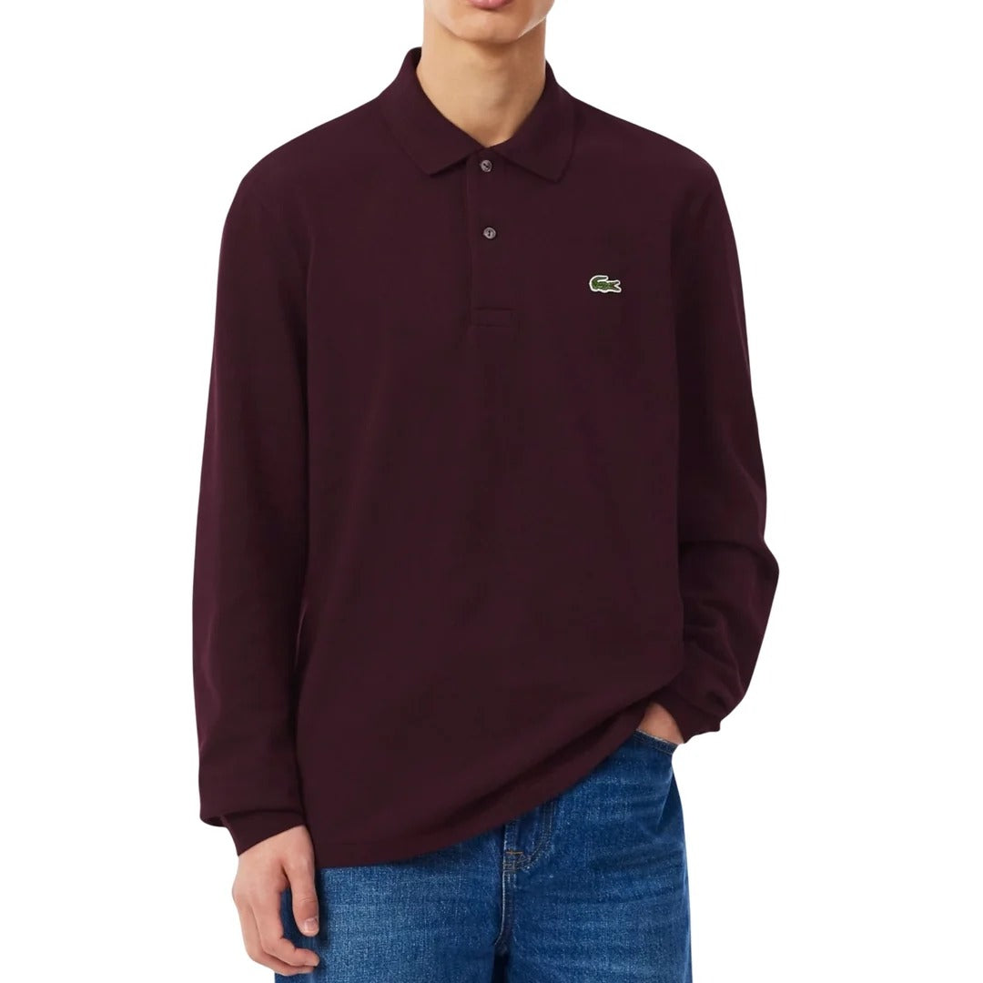 Men’s Classic Long-Sleeve Polo Shirt – Regular Fit Cotton Polo