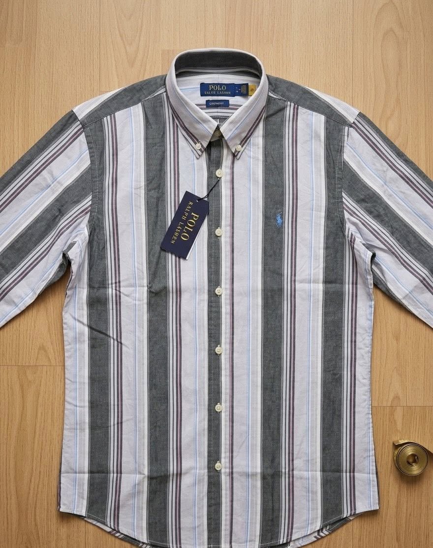Classic Striped Button-Up Shirt Collection