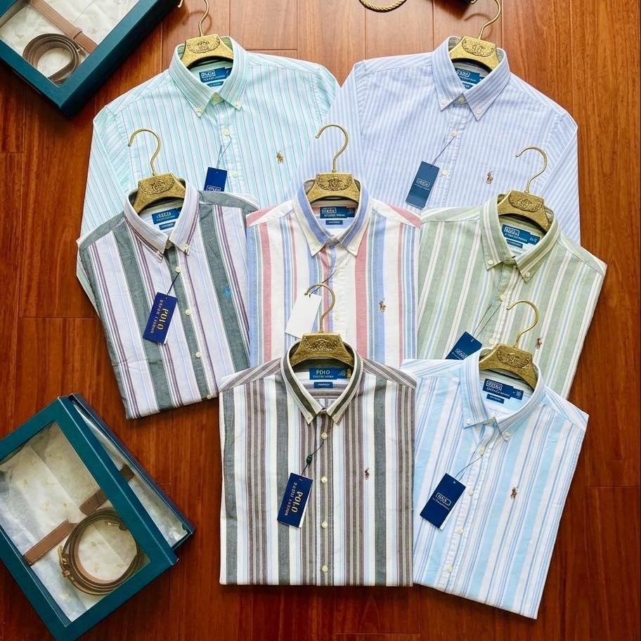 Classic Striped Button-Up Shirt Collection