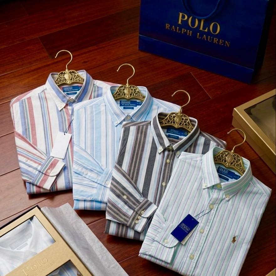 Classic Striped Button-Up Shirt Collection