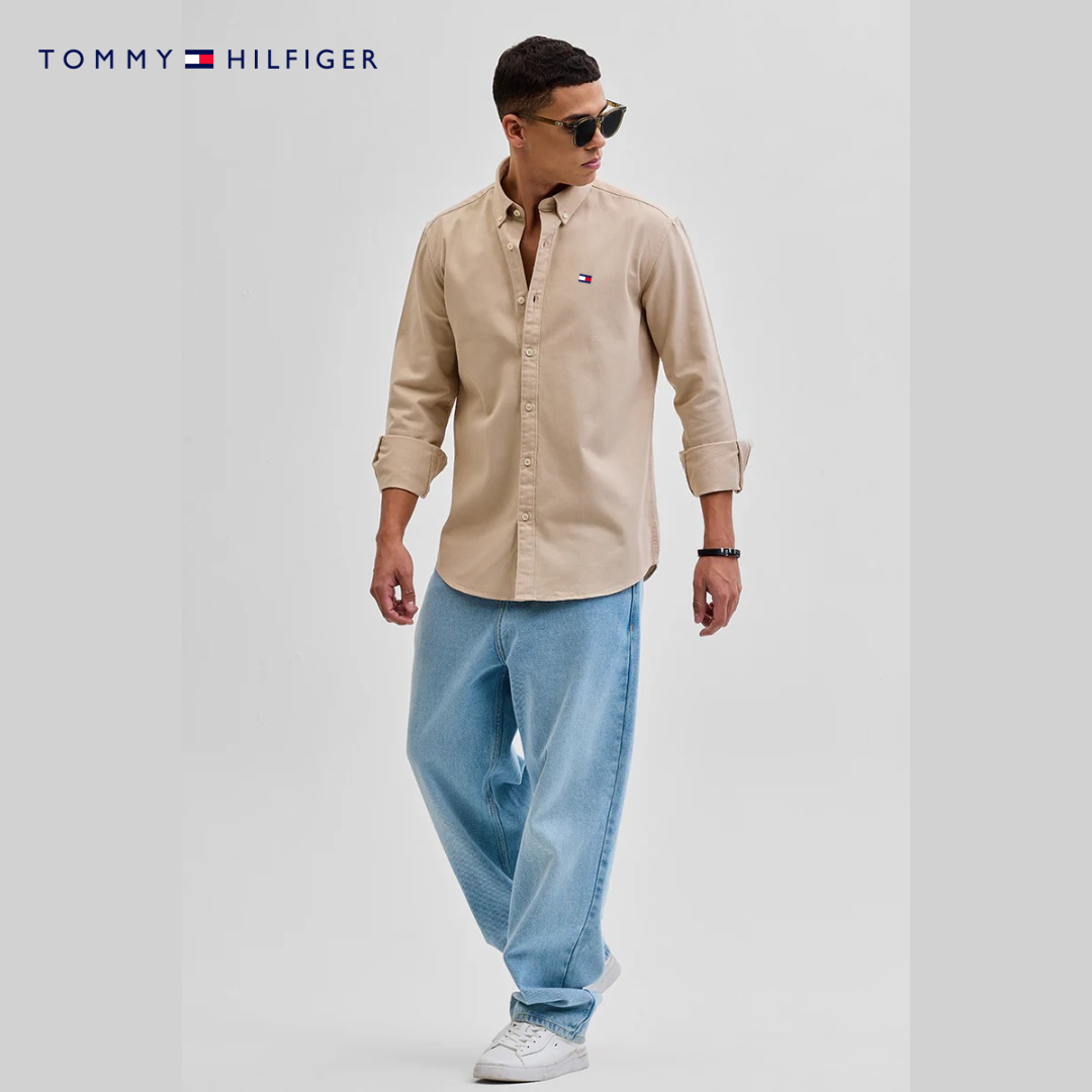 Men’s Slim Fit Button-Up Shirt – Elegant Long Sleeve Casual Shirt