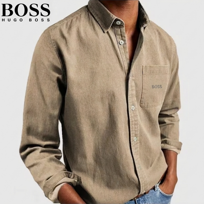 Boss Men’s Premium Casual Linen Shirt