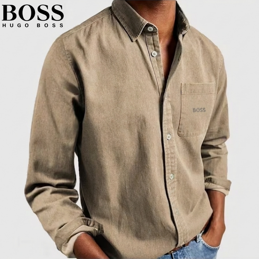 Boss Men’s Premium Casual Linen Shirt