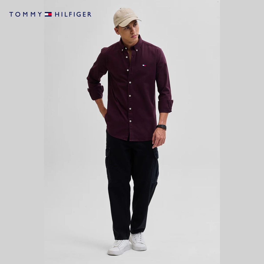 Men’s Slim Fit Button-Up Shirt – Elegant Long Sleeve Casual Shirt