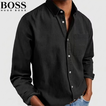 Boss Men’s Premium Casual Linen Shirt