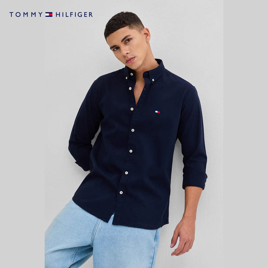Men’s Slim Fit Button-Up Shirt – Elegant Long Sleeve Casual Shirt