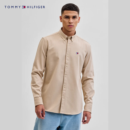 Men’s Slim Fit Button-Up Shirt – Elegant Long Sleeve Casual Shirt