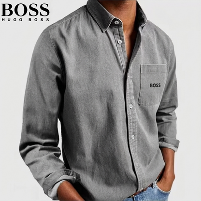 Boss Men’s Premium Casual Linen Shirt