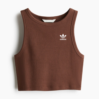 Ribbed Cropped Tank Top