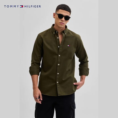 Men’s Slim Fit Button-Up Shirt – Elegant Long Sleeve Casual Shirt