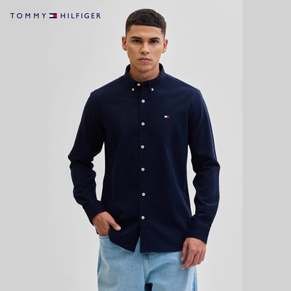 Men’s Slim Fit Button-Up Shirt – Elegant Long Sleeve Casual Shirt
