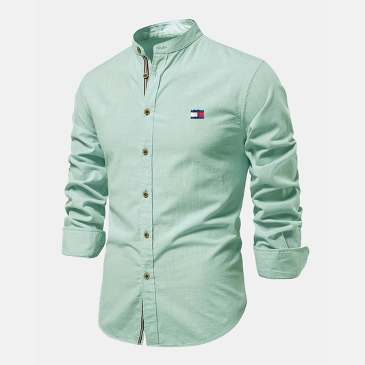 Modern Mandarin Collar Shirt