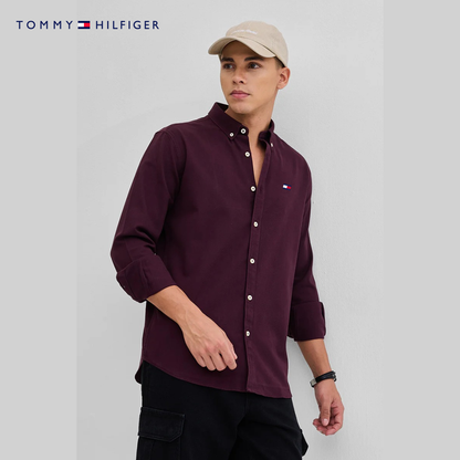 Men’s Slim Fit Button-Up Shirt – Elegant Long Sleeve Casual Shirt