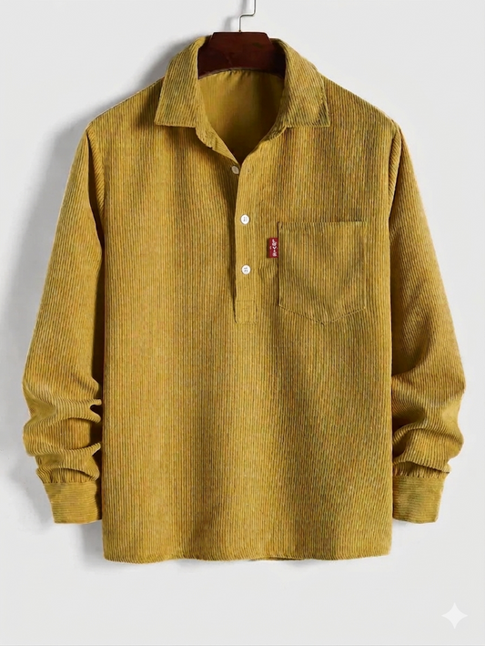 Men’s Corduroy Shirt Jacket – Vintage Style, Soft Texture & Everyday Comfort