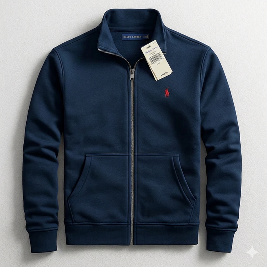 Men’s Zip-Up Sweatshirt – Premium Casual Jacket with Stand Collar