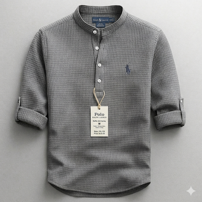Polo RL Waffle Knit Henley Shirt