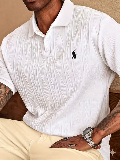 Men’s Premium Textured Polo Shirt