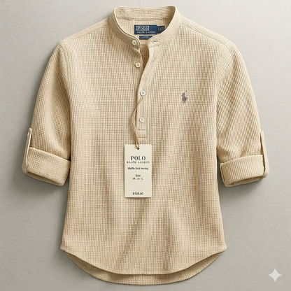 Polo RL Waffle Knit Henley Shirt