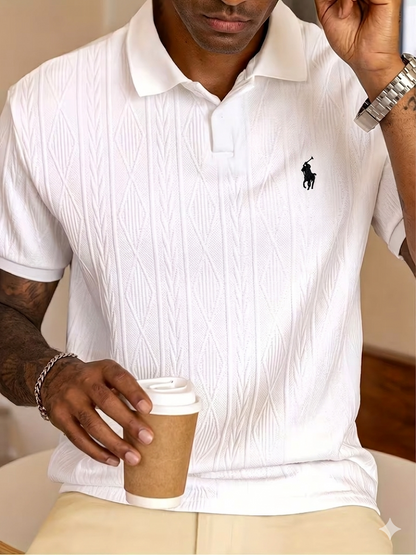 Men’s Premium Textured Polo Shirt
