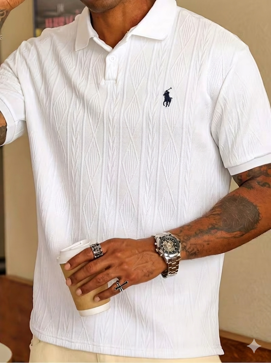 Men’s Premium Textured Polo Shirt