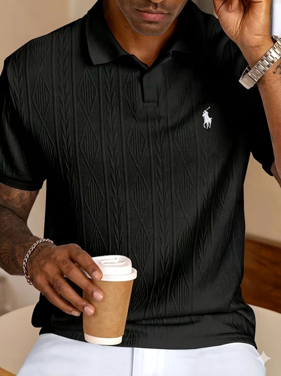 Men’s Premium Textured Polo Shirt