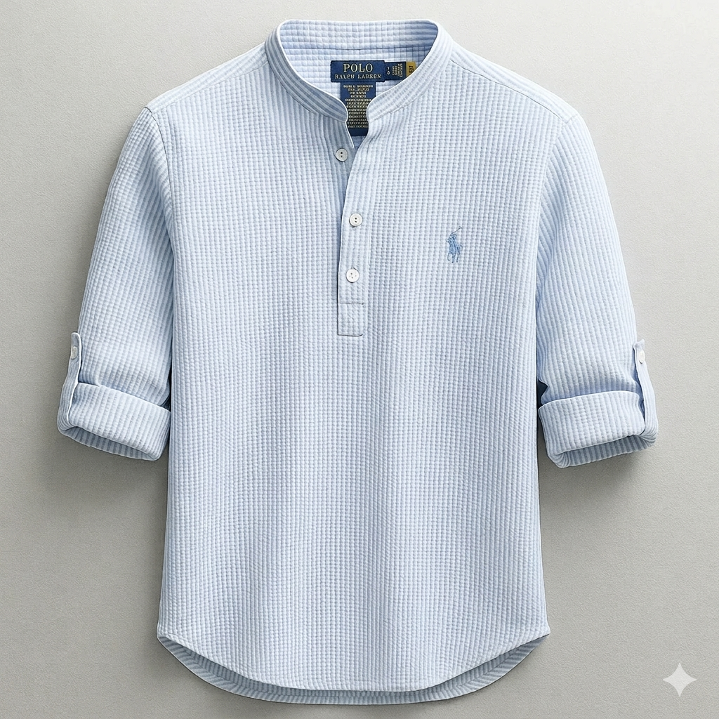Polo RL Waffle Knit Henley Shirt