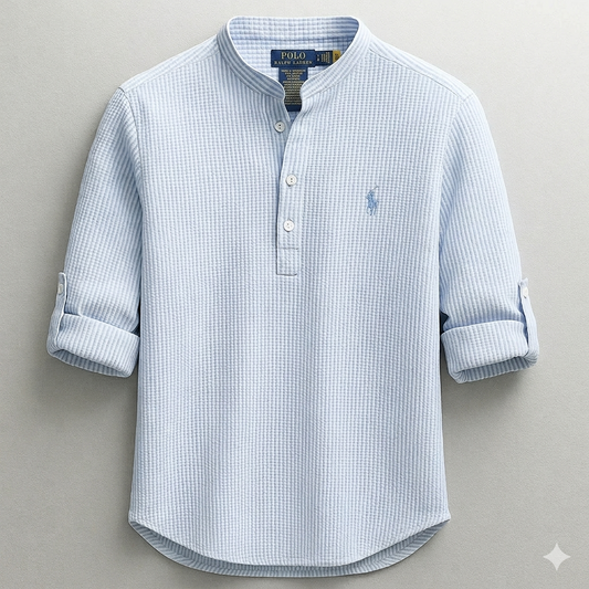 Polo RL Waffle Knit Henley Shirt