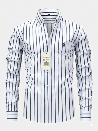 Classic Striped Button-Up Shirt