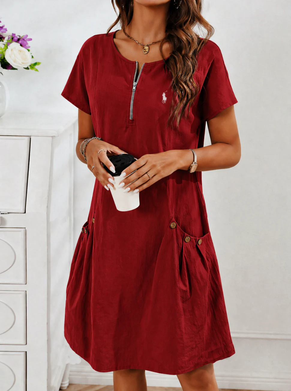 2026 Coastal Luxe Utility Dress – Clearance Sale
