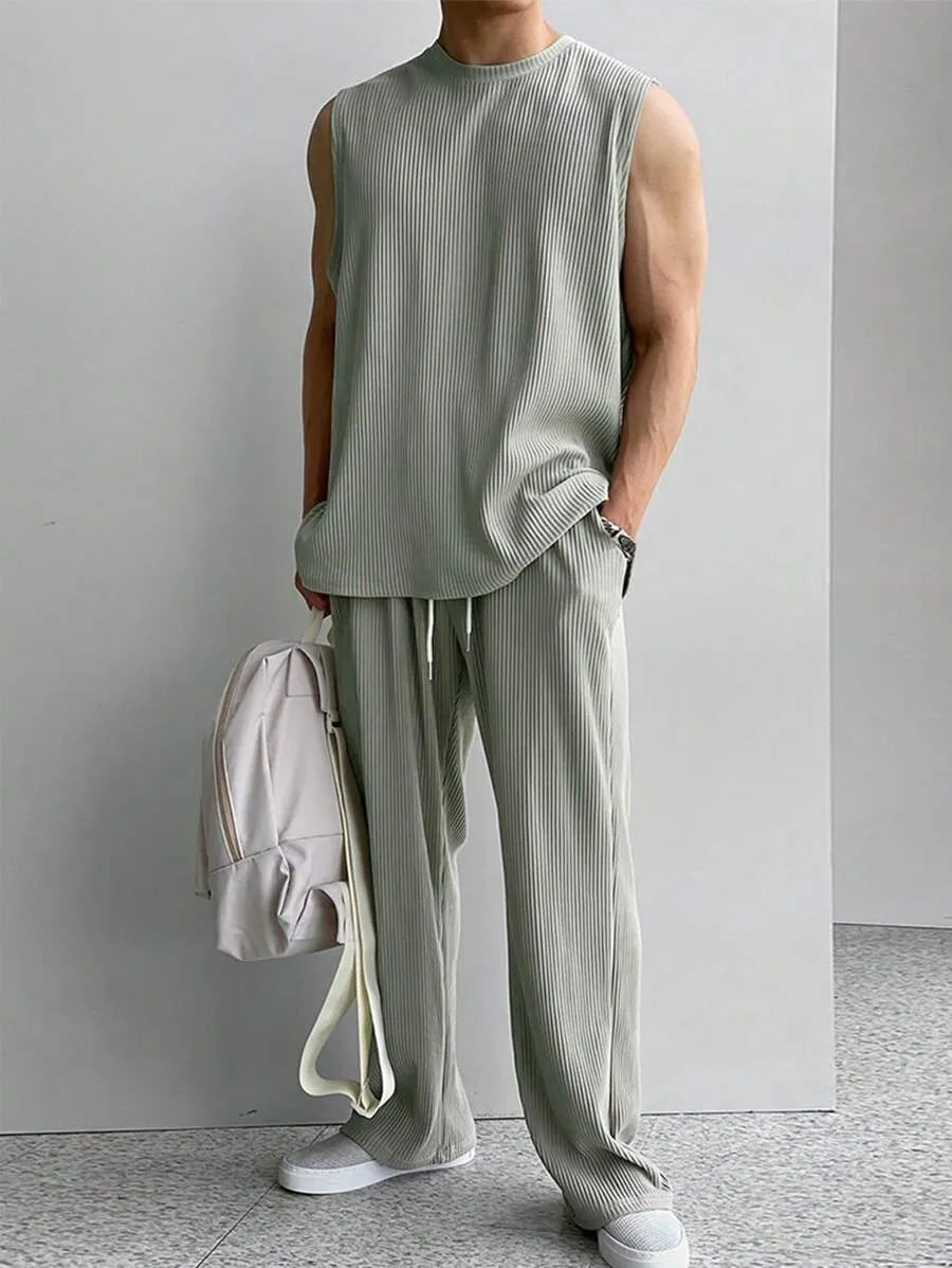 Premium Relaxed Ribbed Lounge Set