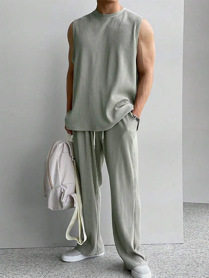 Premium Relaxed Ribbed Lounge Set
