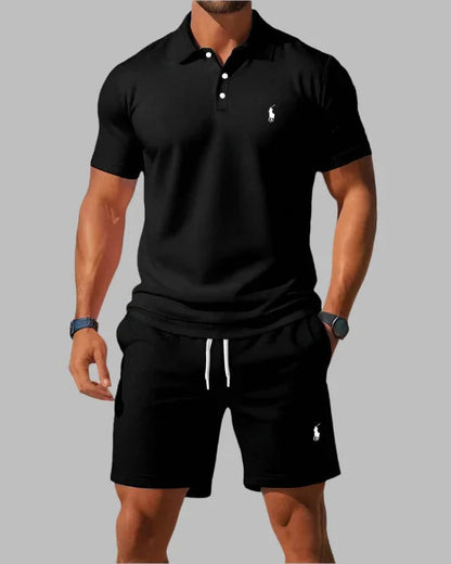 Men’s Sport Polo Set – Premium Polo Shirt & Shorts Matching Outfit