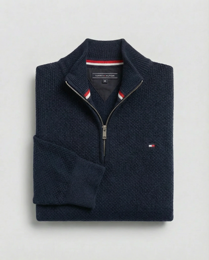Men’s Premium Half-Zip Knit Sweater – Modern Comfort & Timeless Style