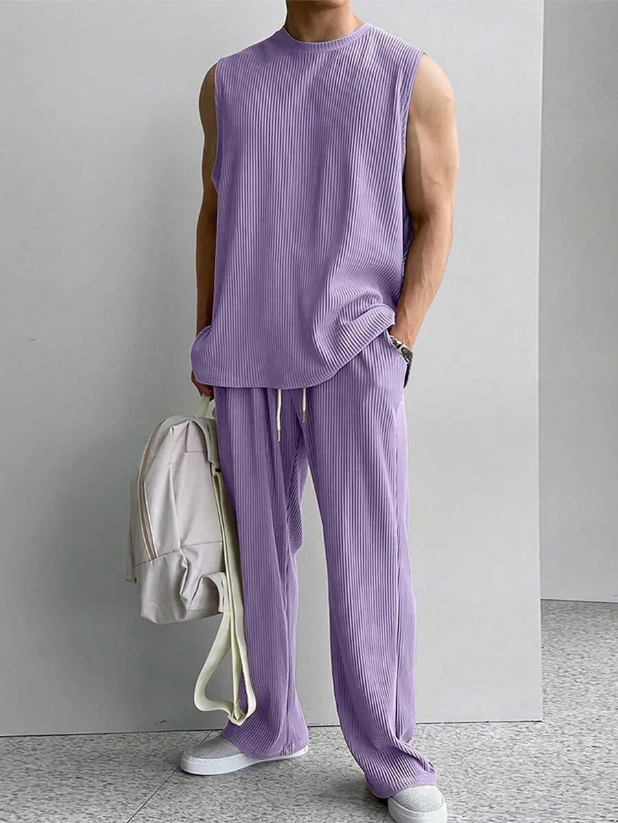 Premium Relaxed Ribbed Lounge Set