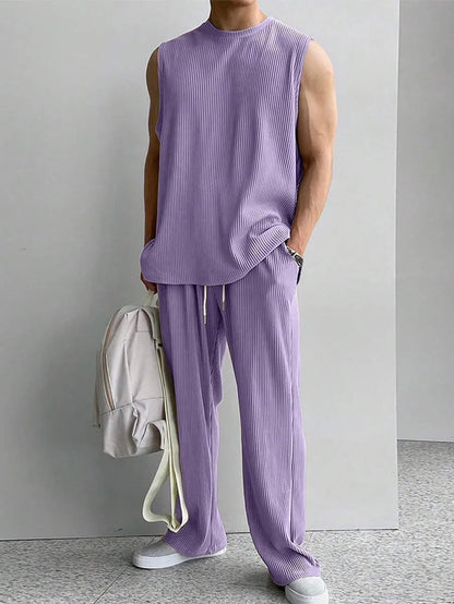Premium Relaxed Ribbed Lounge Set