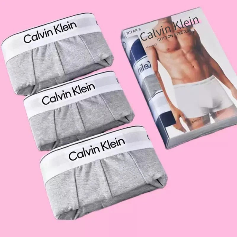 Men’s Cotton Stretch Boxer Briefs – Soft Comfort Underwear 3-Pack