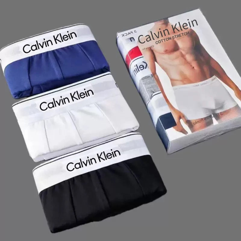 Men’s Cotton Stretch Boxer Briefs – Soft Comfort Underwear 3-Pack
