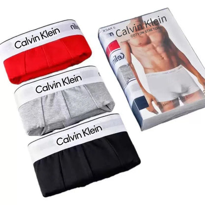 Men’s Cotton Stretch Boxer Briefs – Soft Comfort Underwear 3-Pack