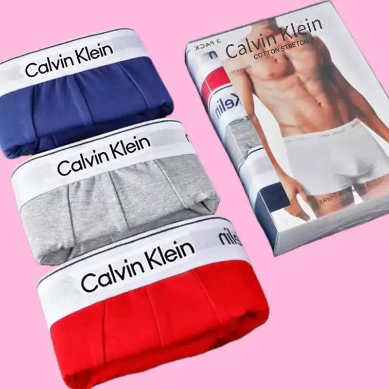 Men’s Cotton Stretch Boxer Briefs – Soft Comfort Underwear 3-Pack
