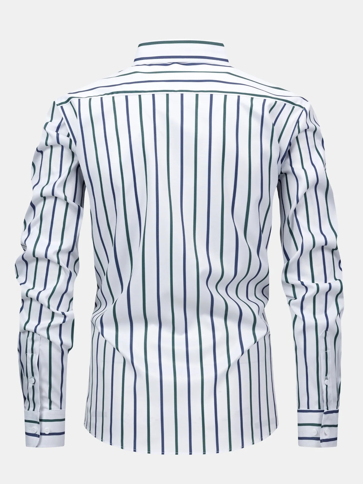 Classic Striped Button-Up Shirt