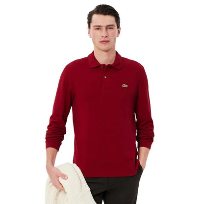 Men’s Classic Long-Sleeve Polo Shirt – Regular Fit Cotton Polo