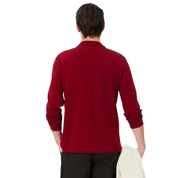 Men’s Classic Long-Sleeve Polo Shirt – Regular Fit Cotton Polo