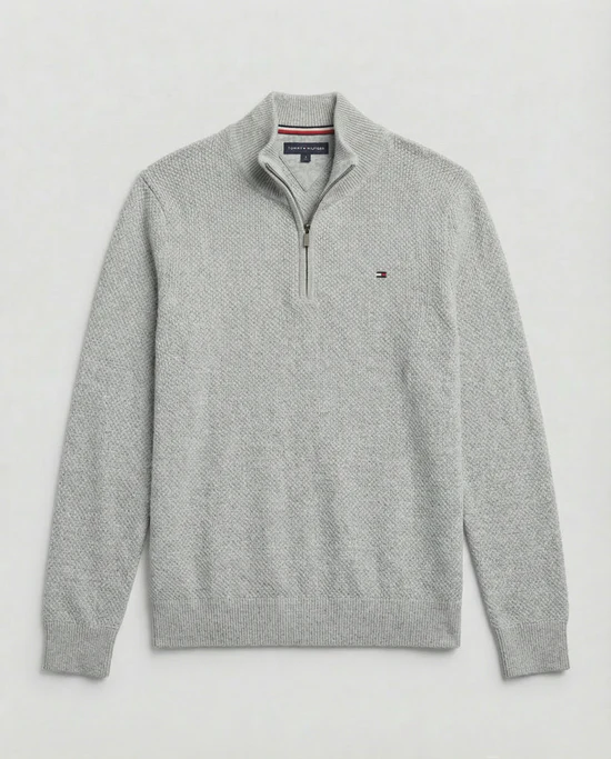 Men’s Premium Half-Zip Knit Sweater – Modern Comfort & Timeless Style