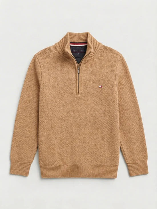 Men’s Premium Half-Zip Knit Sweater – Modern Comfort & Timeless Style