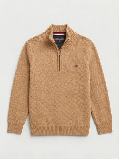 Men’s Premium Half-Zip Knit Sweater – Modern Comfort & Timeless Style