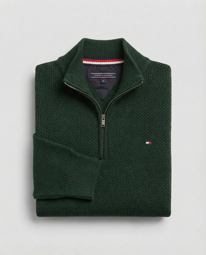 Men’s Premium Half-Zip Knit Sweater – Modern Comfort & Timeless Style