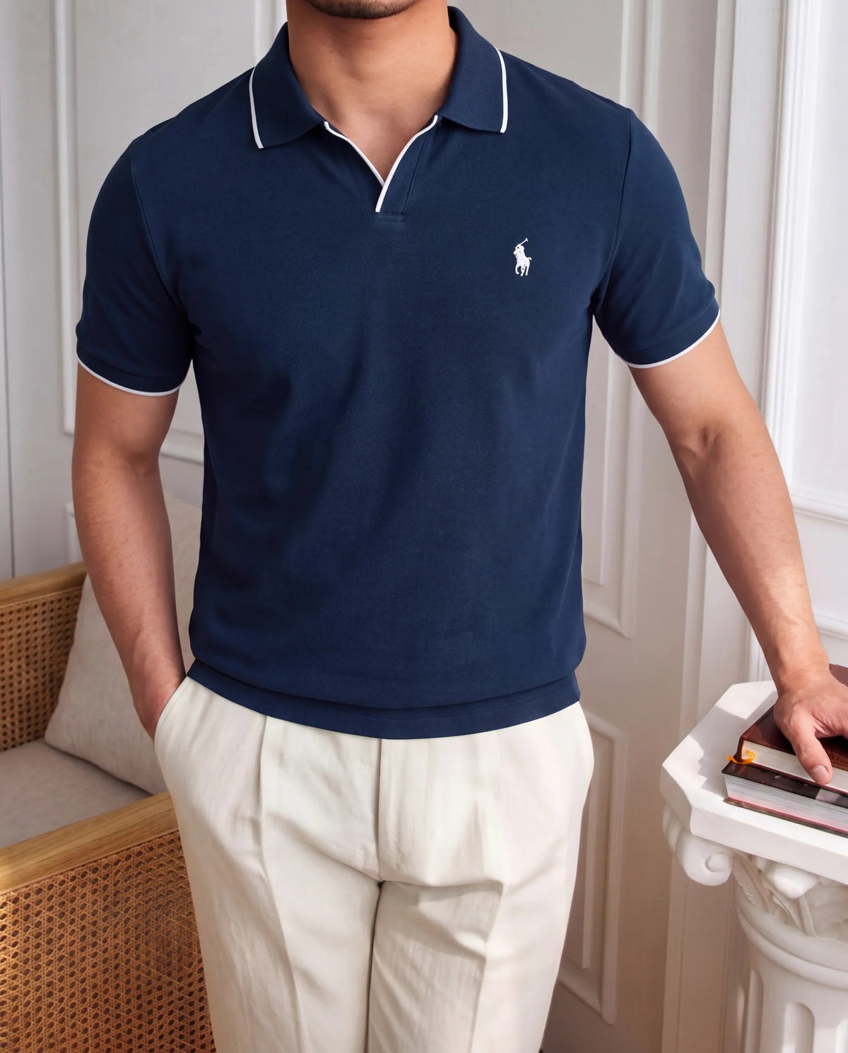 Men’s Premium Slim Fit Polo Shirt – Elegant Casual Style